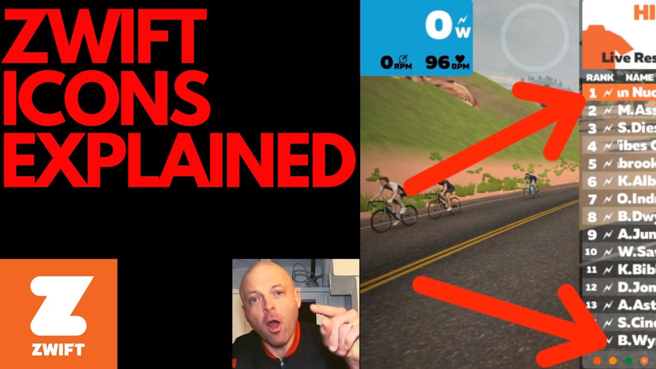 What Is On The Zwift Screens (Zwift Icons Explained!)