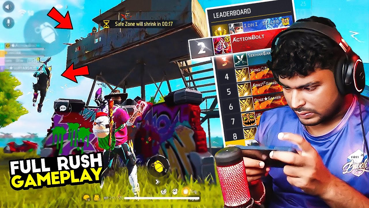 Free Fire max Rush game play😈 #D. C gamer FF YT #poki pixel