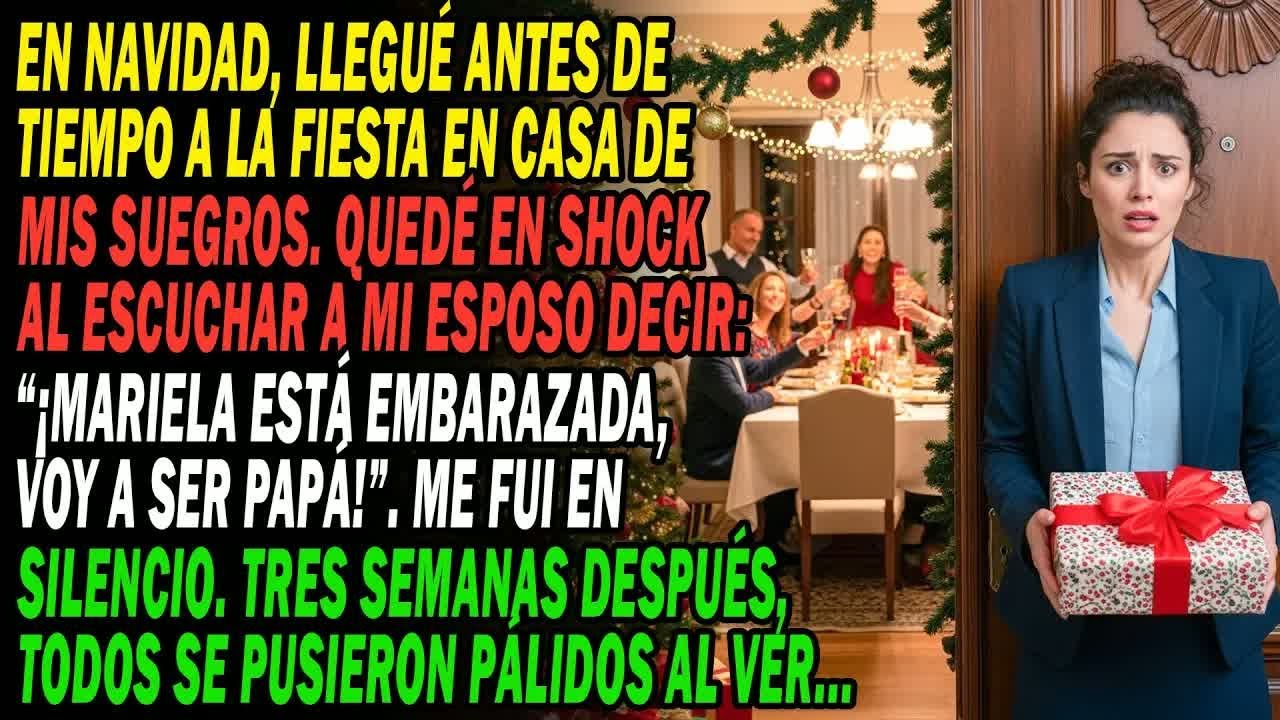 🎄Llegué Temprano, Justo Para Oír A Mi Esposo Anunciar El Embarazo De Su Amante. 3 Semanas Después...