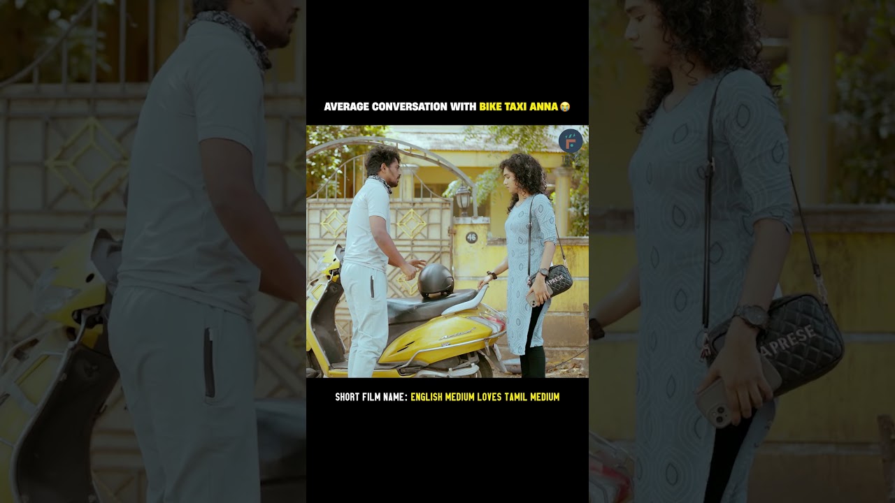 Average Conversation with Bike Taxi Anna 😭| English Medium Loves Tamil Medium ❤️ | Short Film | 1By2