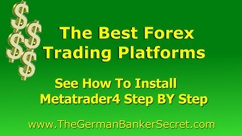 Best Forex Trading Platform -  See How To Install Metatrader4 Step By Step