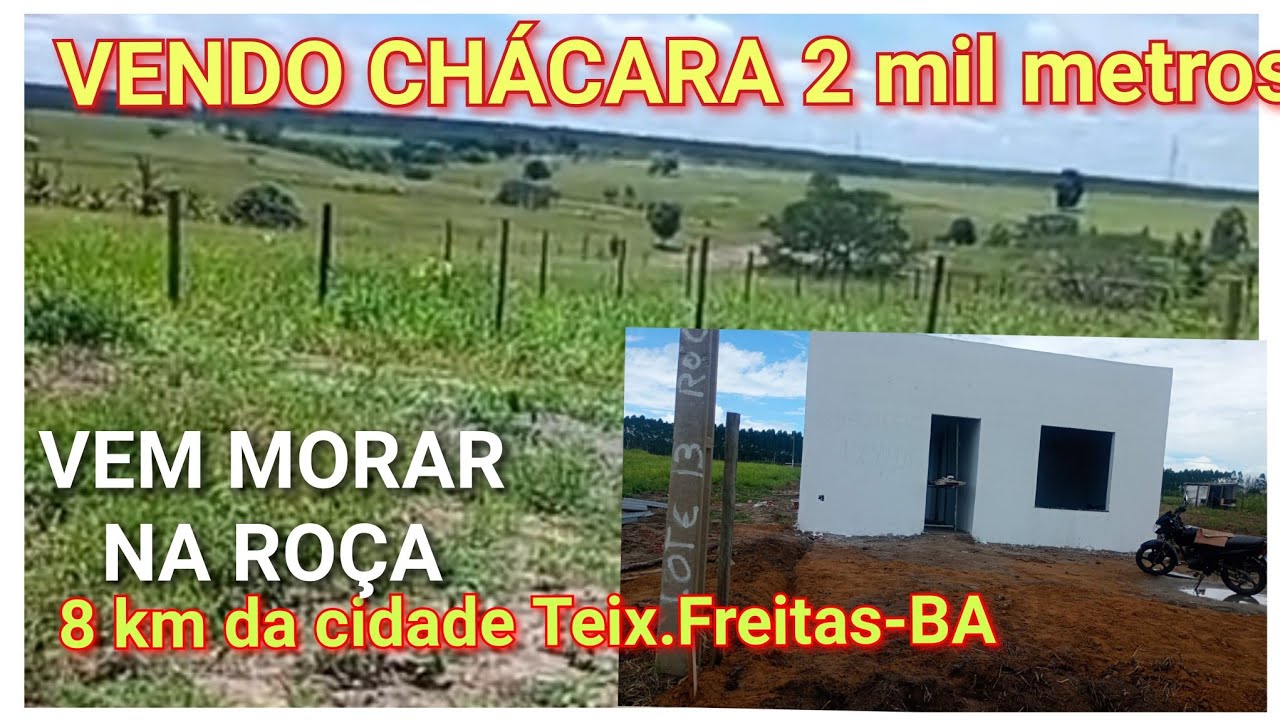 Sua chácara de 2 mil metros com casa pronta pra você morar, 8 km da cidade. R$100 mil