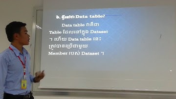 3-Advanced C#: Chapter 5-DataAdapter, DataSet and DataTable; Presentation by Mr. Darn Sothea