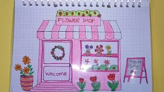 paperdiy 🖍️ flower shop💐🌹/paper play /asmr