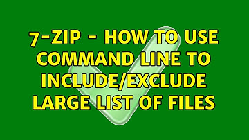 7-zip - how to use command line to include/exclude large list of files