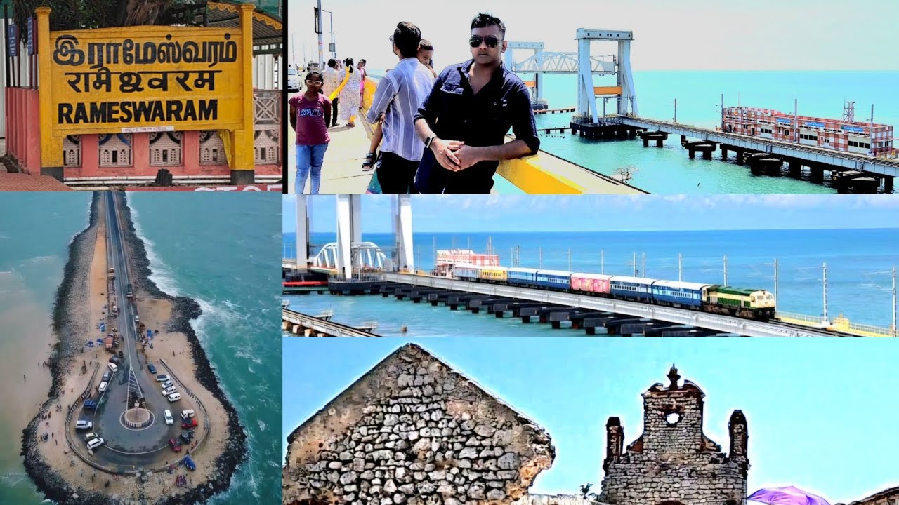 Train to Rameshwaram! 🚂 Pamban Bridge Crossing, Dhanushkodi & Kalam’s House | Full Travel Vlog