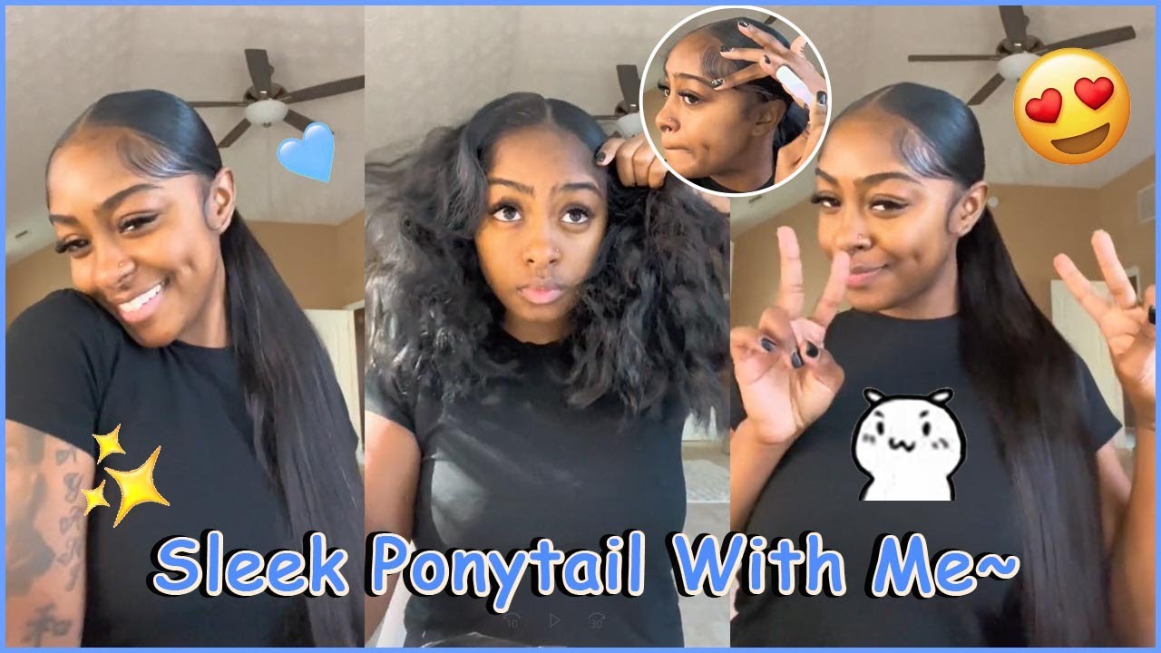 👻How To: Sleek Low Ponytail On Natural Hair | 3Mins Quick Tutorial Ft.