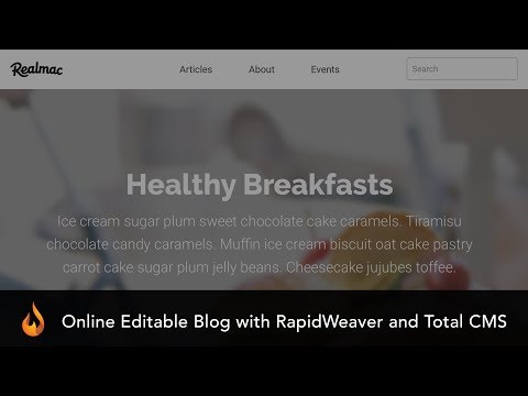 Online Blogging with RapidWeaver and Total CMS | RapidWeaver Total CMS Course