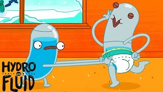 Детский подгузник! | Гидро и жидкости | Мультфильмы для детей | WildBrain Россия