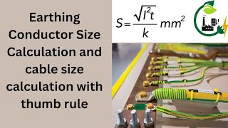 Earthing conductor calculation | Earthing Cable size | Earthing busbar calculation formula