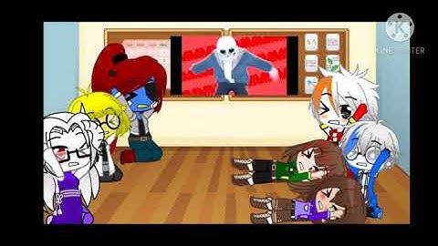 Undertale reacts to saying a lot of things as sans(half) and a small crush first vid