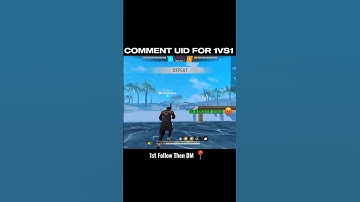 Comment Your UID FOR 1VS1 😈🔥 #freefire