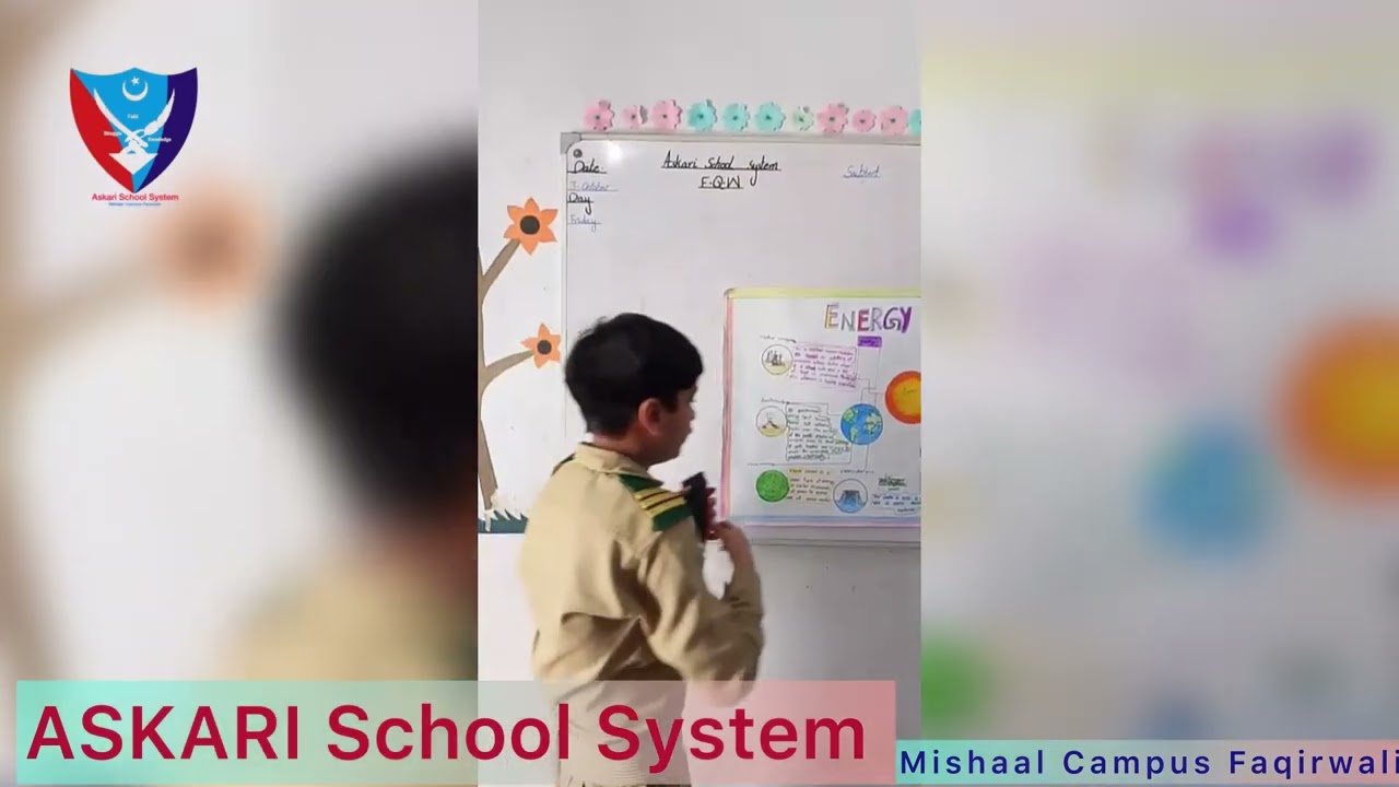 Energy and It’s Forms|| Science Presentation || Askari School System || Mishaal Campus 