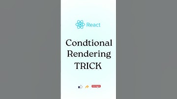 Conditional Rendering Trick in React #reactjs #reacttips