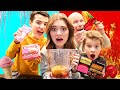 Hot vs Cold Smoothie Challenge with Ghost Pepper Popcorn!!