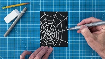 How to Draw a Spider Web