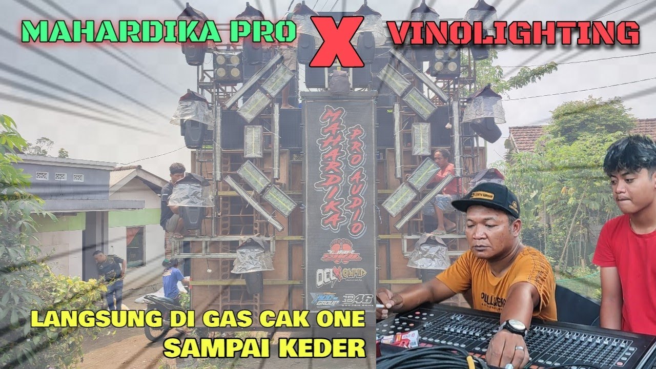 Cek sound Mahardika pro feat vinolighting di nongko jajar langsung di gas sama cak one