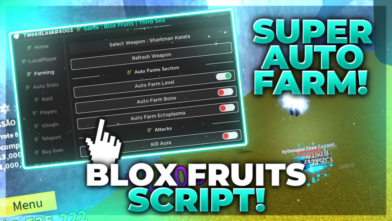 Blox fruits script - (Autofarm LVL, AutoStats, Teleports & more) -  Roblox-Scripter