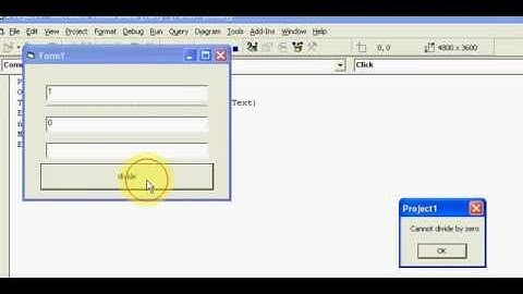 how to use error handling in vb6