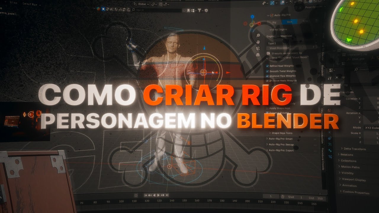 COMO CRIAR RIG DE PERSONAGEM NO BLENDER (com ADD-ON) - YouTube