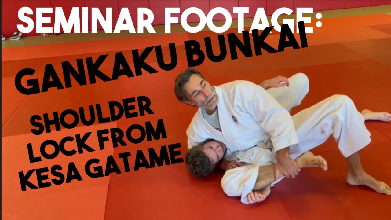 Seminar Footage Gankaku Shoulder Lock from Kesa Gatame YouTube
