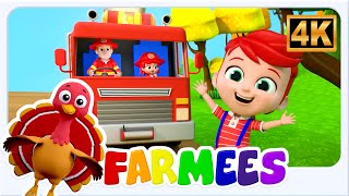 wheels on the firetruck more nursery rhymes toddlers songs