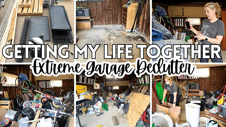 😱 EXTREME GARAGE DECLUTTER Pt. 1 | Declutter With Me | Cleaning and Decluttering Motivation