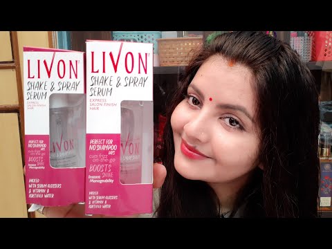 Livon shake & spray hair serum review and demo | best hair serum for no Shampoo days | RARA