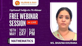 Mathematics Optional Webinar 2023 | Vajiram & Ravi