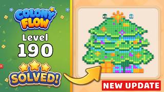 Colony Flow Level 190 Walkthrough & Solution 🐜 (New Update!) 🧩