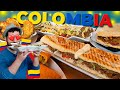 ¡ME ENAMORÉ DE COLOMBIA! ¡Probando COMIDA COLOMBIANA por primera vez! Arepas patacon y salchipapas