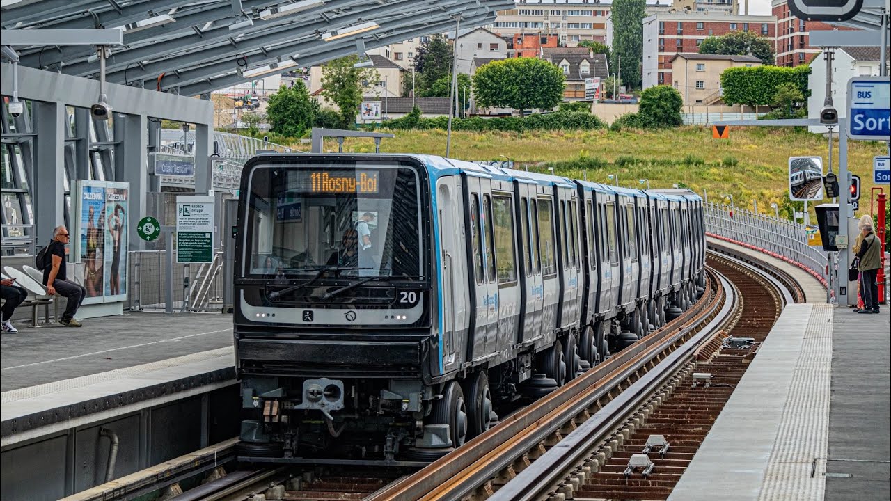 [RATP] Métro ligne 11 - MP14CC / Coteaux Beauclair - YouTube