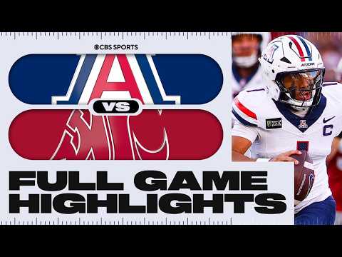Arizona Wildcats vs. Washington State Cougars | Week 4 Full Game Highlights