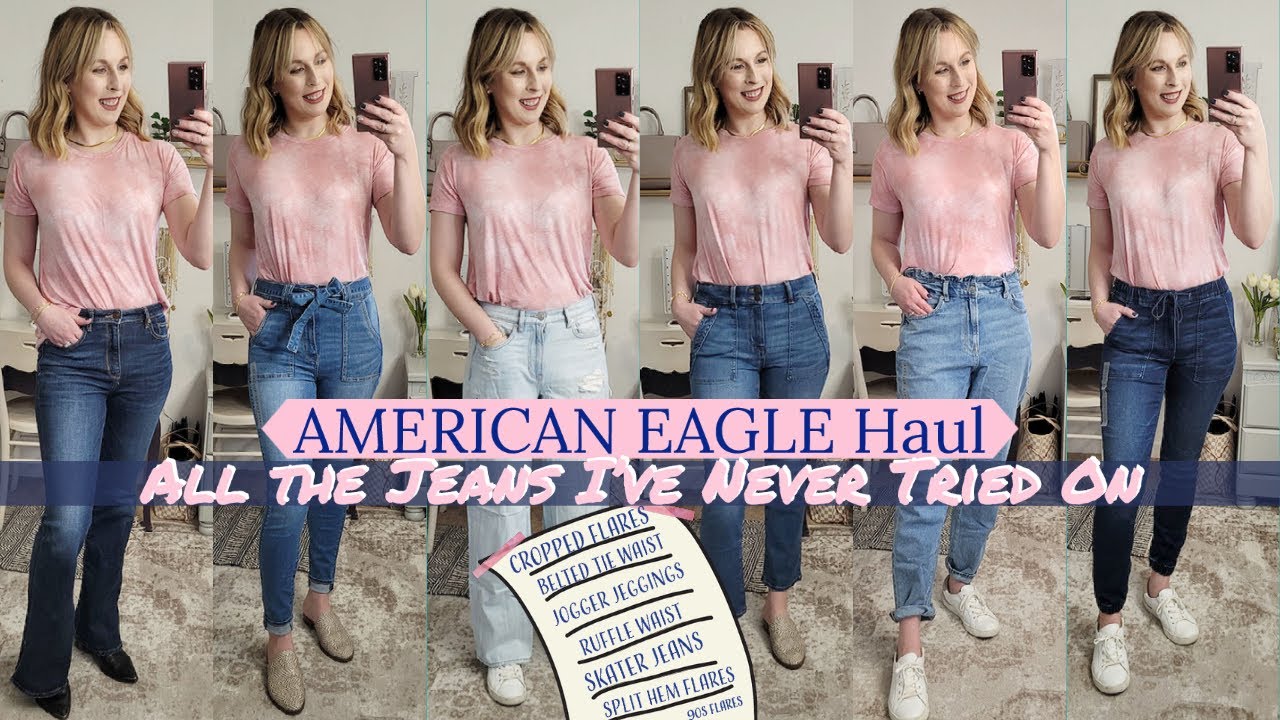 American Eagle Jean Haul 2021  All The Jeans I Haven't Tried On