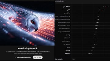 イーロン・マスクの新しいAI GROK 4.1がベンチマークを席巻