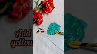 Turquoise mixing / color mixing tutorial #shorts#shortvideo #colormixing#painting #youtubeshorts Turquoise Paint Mixing Tutorial Shorts Painting Art