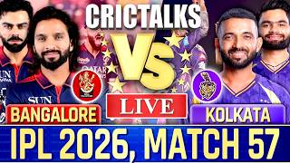 🔴 Live: RCB vs KKR, IPL 2026, Cricket Live Match Today, Live Cricket Score Commentary - 10 Over screenshot 2