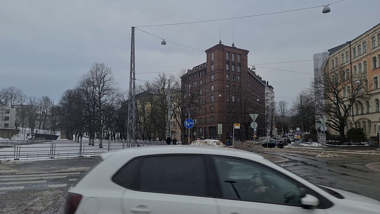 Helsinki Finland Walk in Kaivopuisto, Eteläranta part 2 (Jan 24th 2021)