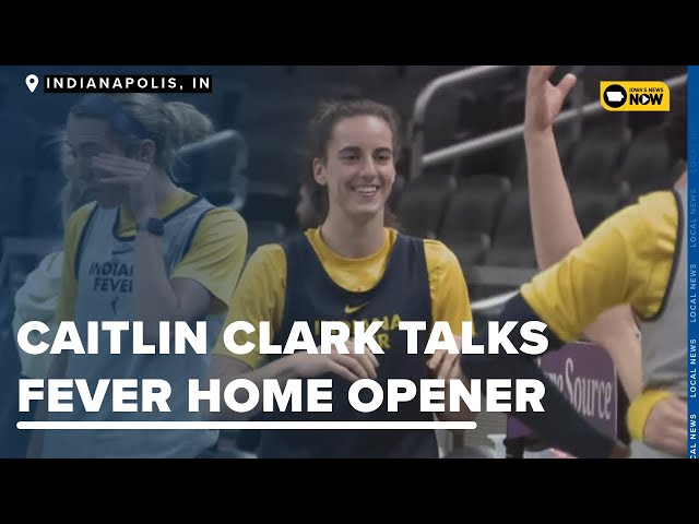 Caitlin Clark talks to media ahead of Fever home opener