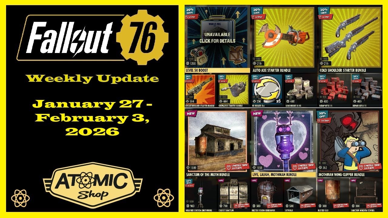 Новое еженедельное обновление Atomic Shop с 27 января по 3 февраля 2026 года - Обновление Atomic ...