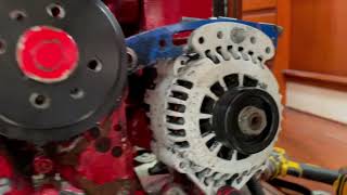 Westerbeke 55B   Serpentine Pulley Kit Install