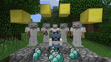 Minecraft Lucky Speedrunner Vs 5 AI Hunters - Pojav Launcher