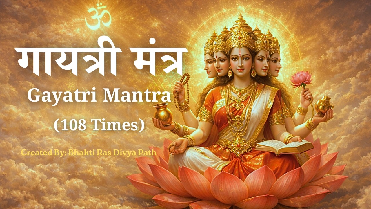 Gayatri Mantra Chanting 108 Times | Om Bhur Bhuva Swaha | Destroy Negative Thoughts