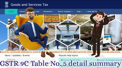GSTR 9C ‼️ Table No. 5 detail discussion‼️GST Annual Return‼️Commerce Tech. VI Yash‼️Yash Maheshwari