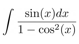 Integral Of Sinx1 - Cos2X Using The Inverse Hyperbolic Tangent And Cotangent