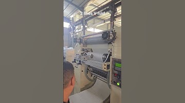 2 lines V fold hand #towels face #tissue machine full #embossing