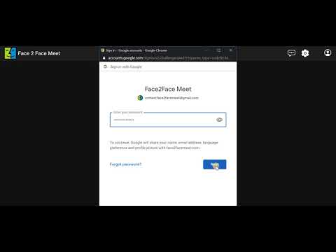 How to Sign In Face2FaceMeet