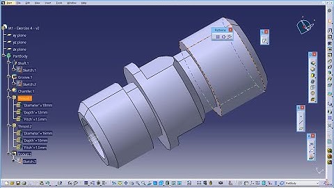 CATIA Tutorial - PartDesign Exercise 4 - v2