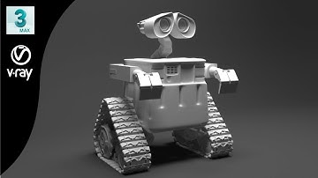#3D#modeling#animation#vray#3dsmax#3drobot Walle Robot modeling in 3ds max | vray rendering