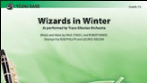 Wizards in Winter Arranged by Bob Phillips and George Megaw (Band Arrangement)